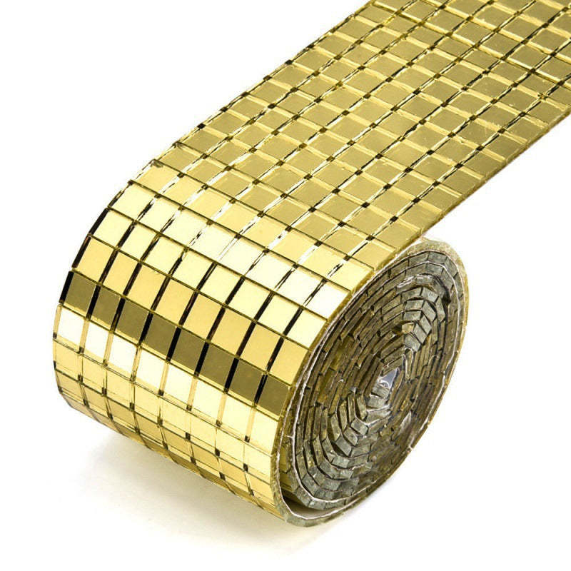 Self Adhesive Mosaic Tiles Square Glass for DIY Craft Decoration Interior Decorations - photomoonlamp
