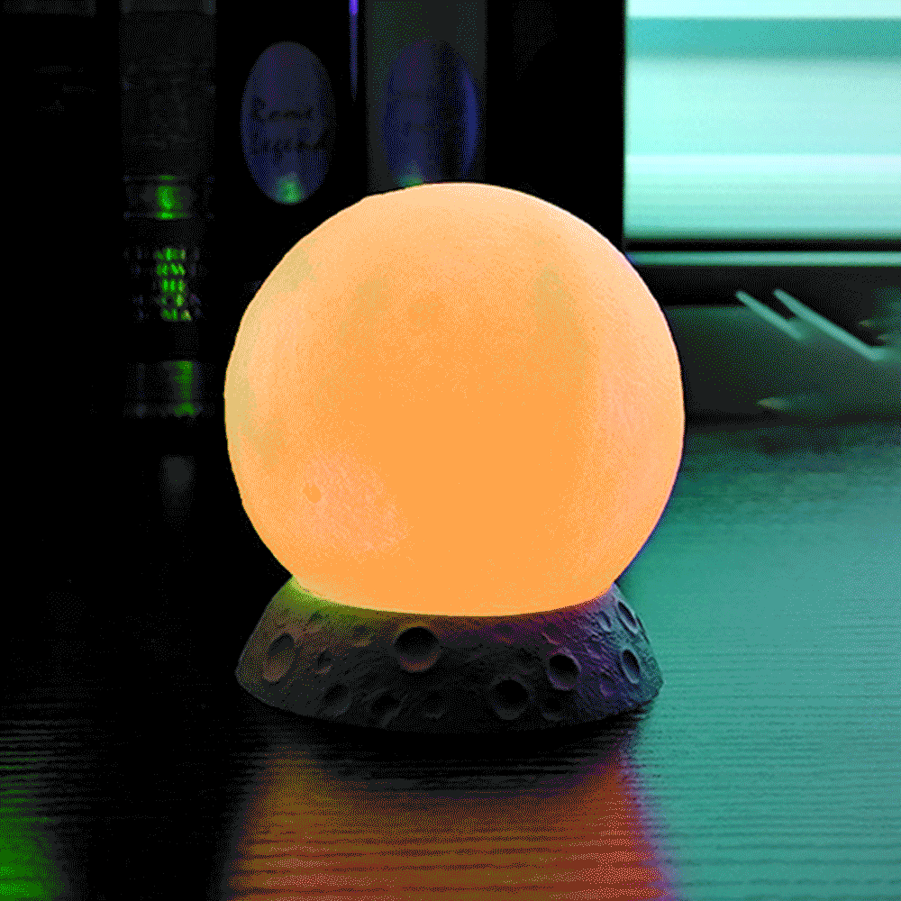 Moon Light Decorative LED Modern Lamp For Kids Christmas Gift Bedroom Decoration - photomoonlamp