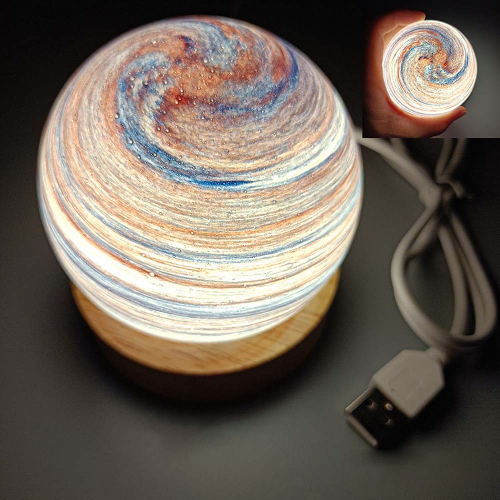 Planet Lamp Fantasy Rainbow Planet Table Lampshade Creative Romantic Sunset Couple Morning and Evening Night - photomoonlamp