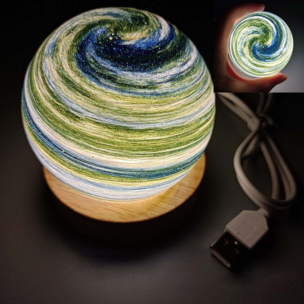 Planet Lamp Fantasy Rainbow Planet Table Lampshade Creative Romantic Sunset Couple Morning and Evening Night - photomoonlamp