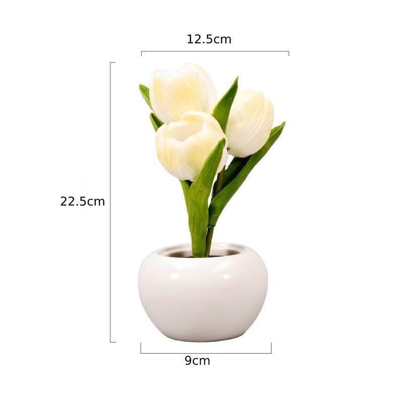 Tulip Flower Lamp Cute Flowers Night Light Home Decor Gifts for Mom - photomoonlamp