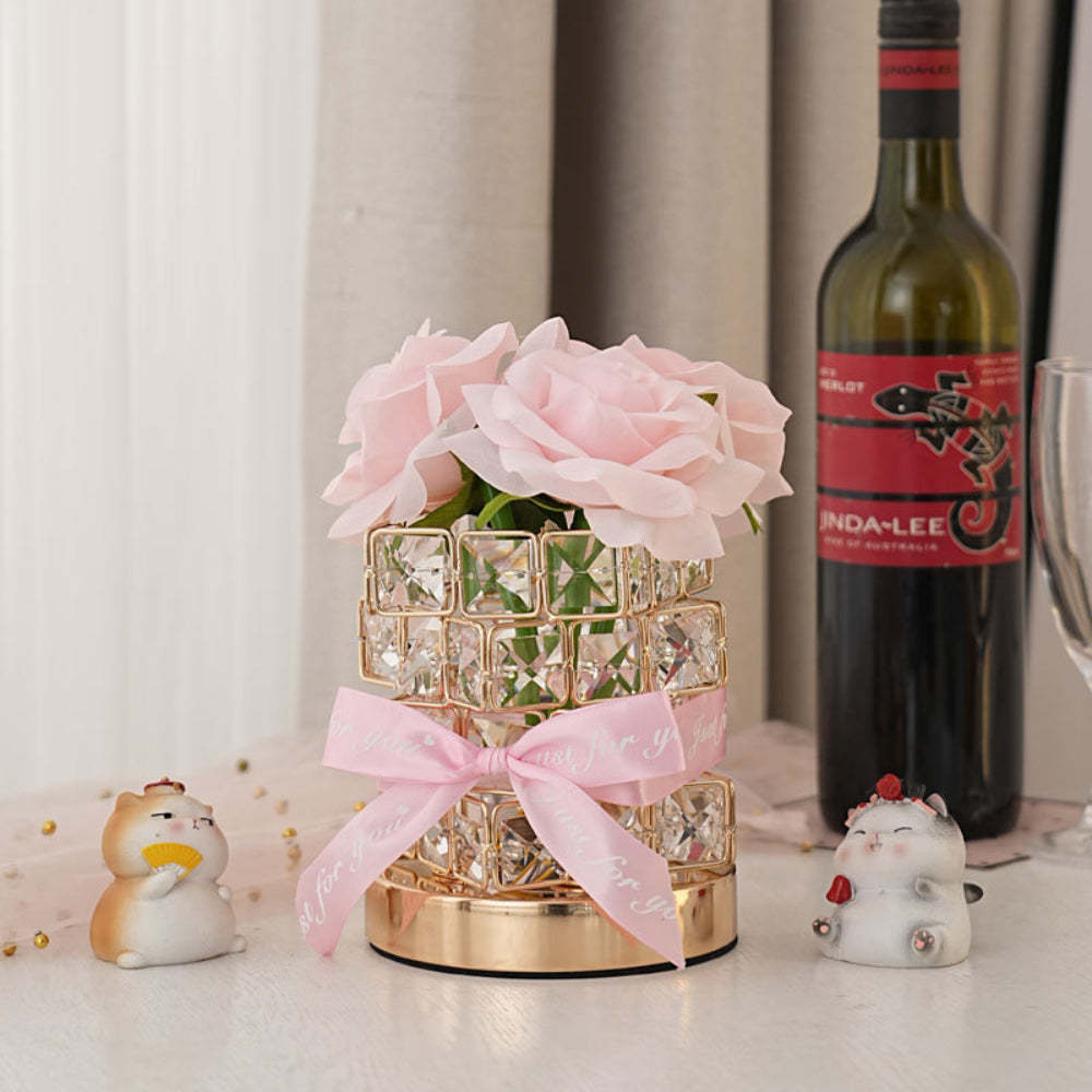 Romantic Rose Night Light Cube Flower Lamp Gifts for Lover - photomoonlamp