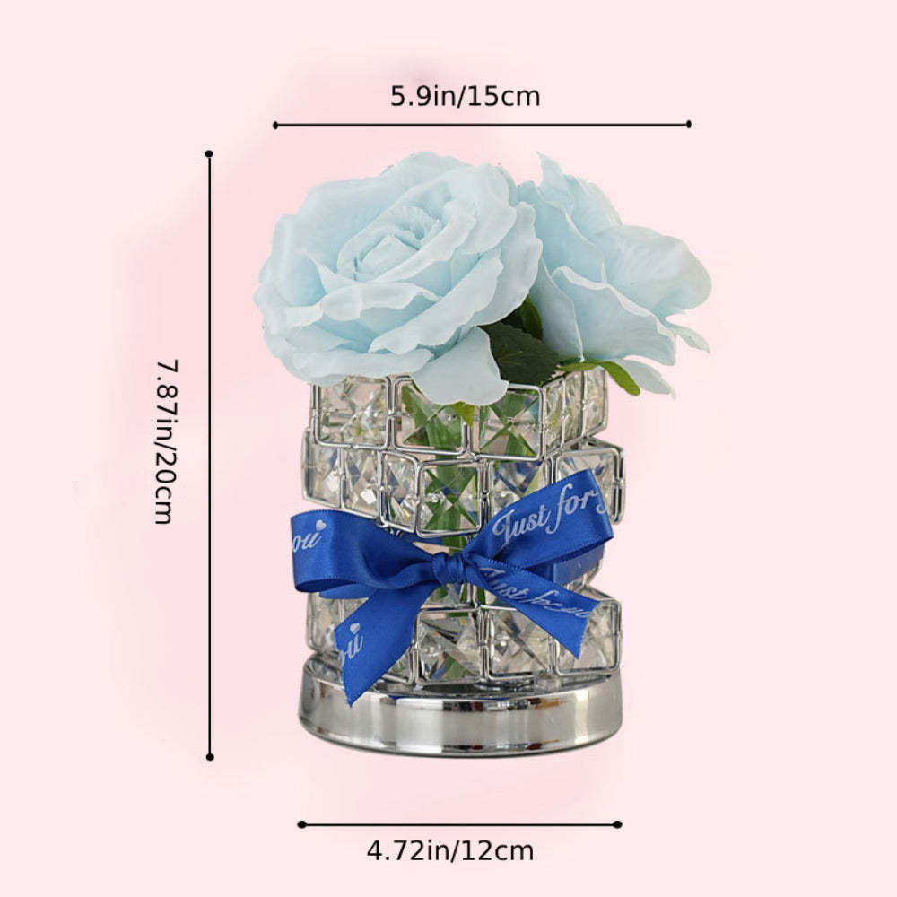 Romantic Rose Night Light Cube Flower Lamp Gifts for Lover - photomoonlamp