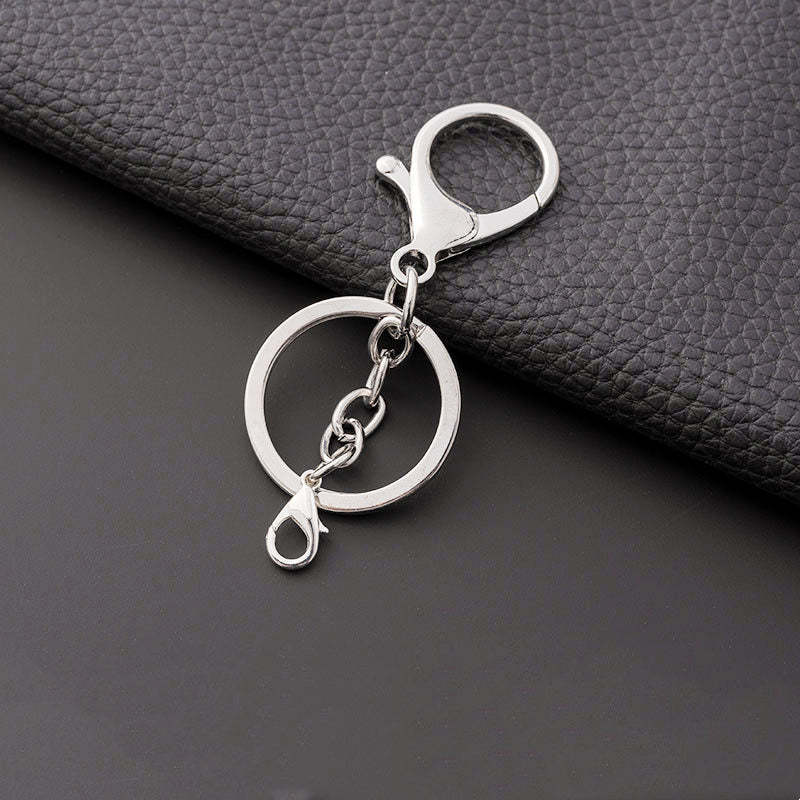 Open Jump Ring with Lobster Clasps and Extension Chain for Jewelry Making DIY Keychain Accessories - photomoonlamp