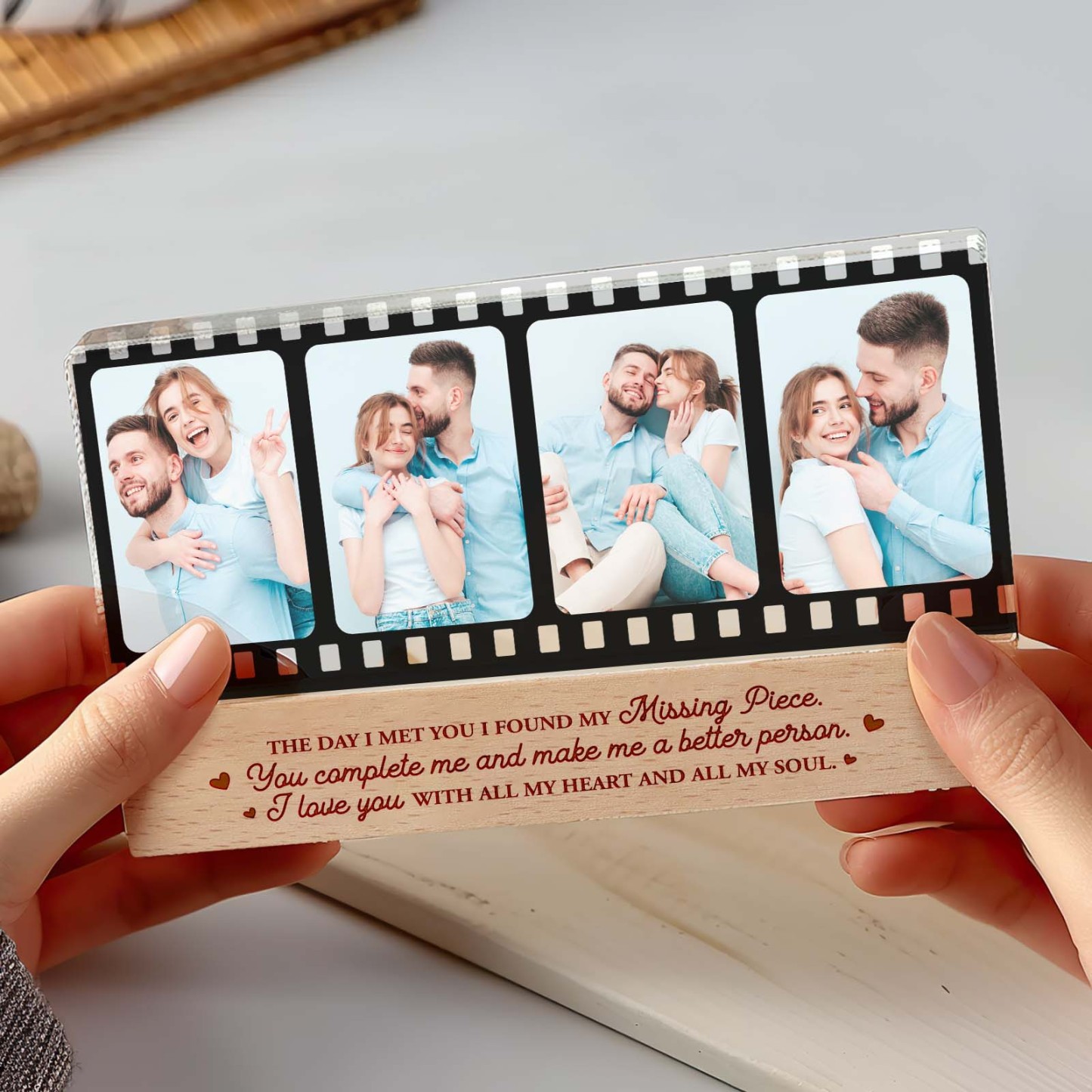Personalized Photo Night Light Film Style Light Gift for Lover - PhotoMoonLamp