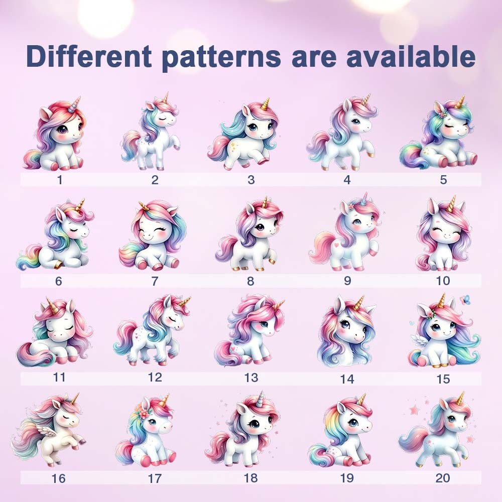 Personalized Unicorn Moon LED Night Light with Name Lamp Decor Birthday Gift for Girls - PhotoMoonLamp