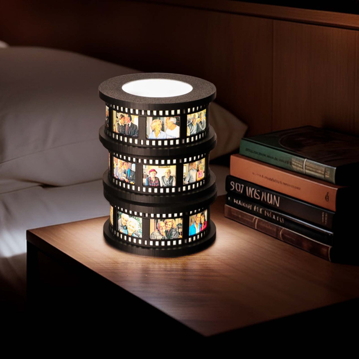 Custom Photo Movie Strip Light Vintage Film Reel Lamp - PhotoMoonLamp