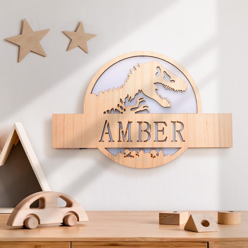 Custom Butterfly Baby Wooden Nightlight Wall Decoration LED Light Wall Light For Girls Kids