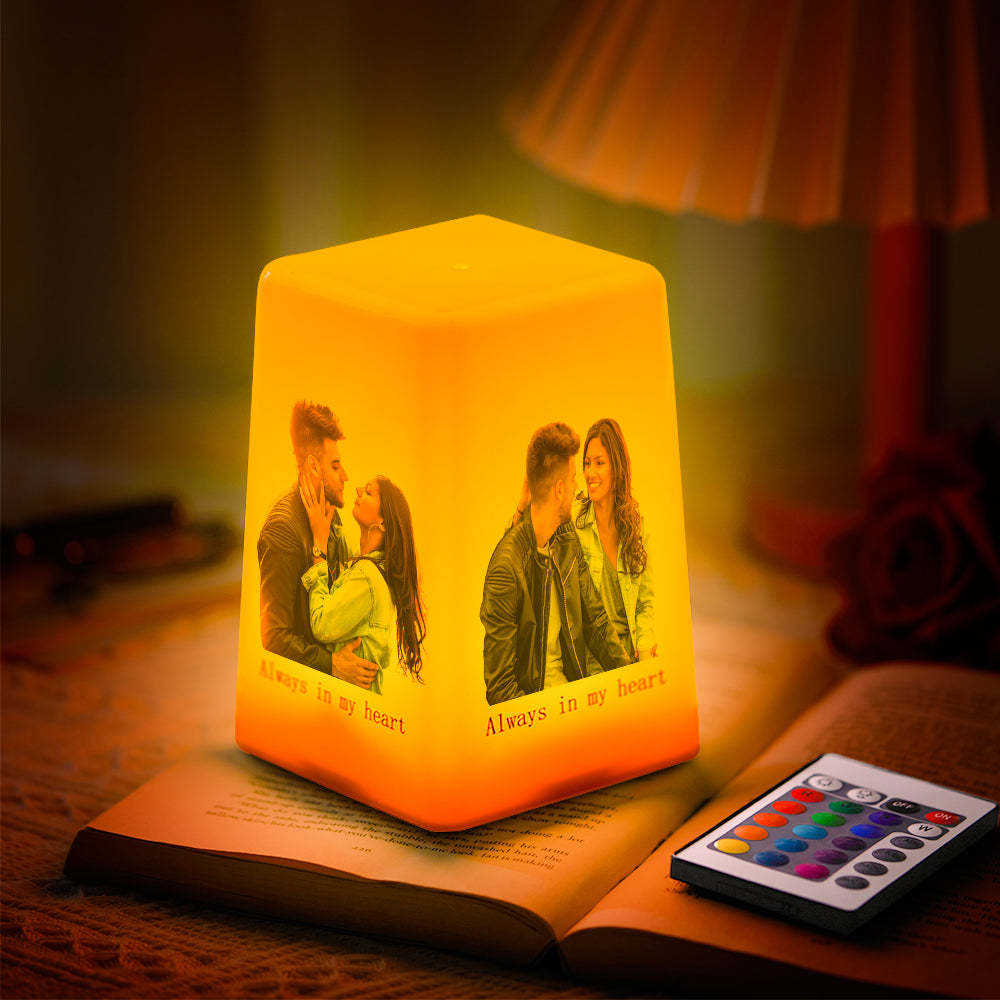 Custom Photo Night Light Multicolor Light Home Decoration Gifts - photomoonlamp