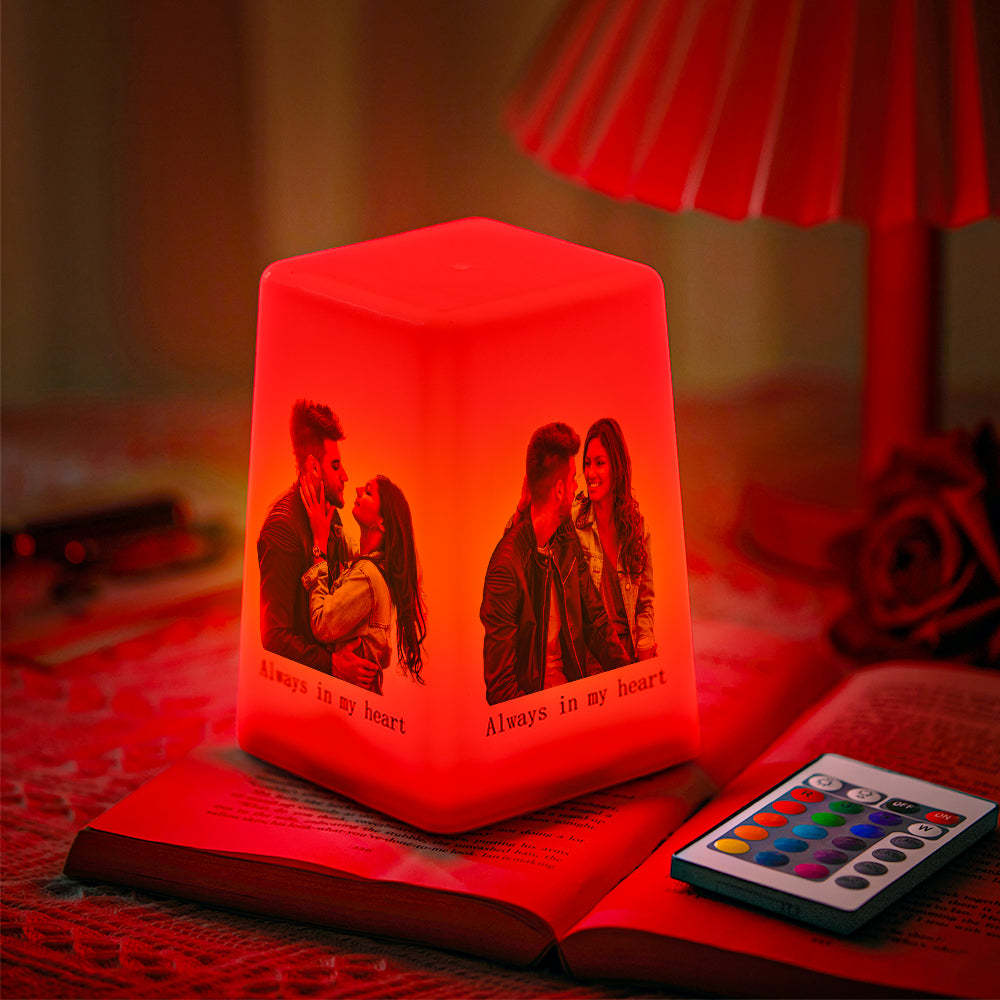 Custom Photo Night Light Multicolor Light Home Decoration Gifts - photomoonlamp