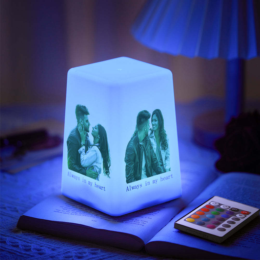 Custom Photo Night Light Multicolor Light Home Decoration Gifts - photomoonlamp