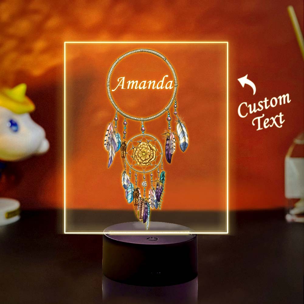 You could add your son name on the custom night light