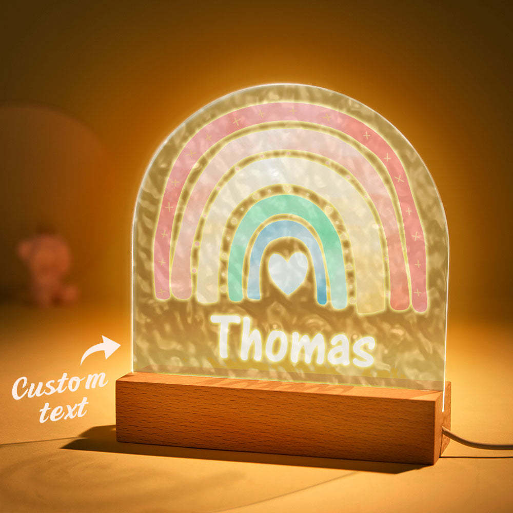 You could add your name on the custom night light