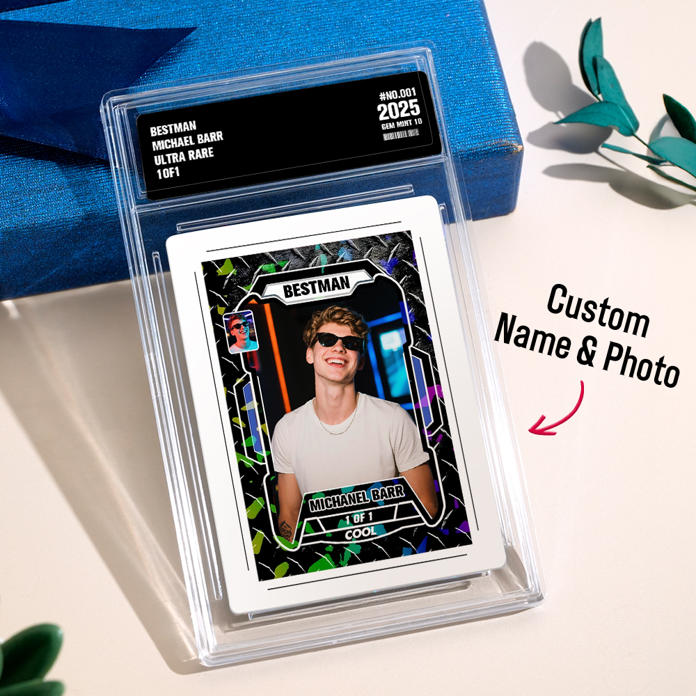 Custom Father's Day Poke Card Custom Poke Card Gift For Dad, Father's Day Gift, Custom Present - PhotoMoonLamp