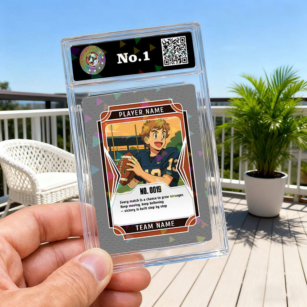 Custom Sports Trading Card Personalized Photo Portrait Card for Athletes and Fans - PhotoMoonLamp