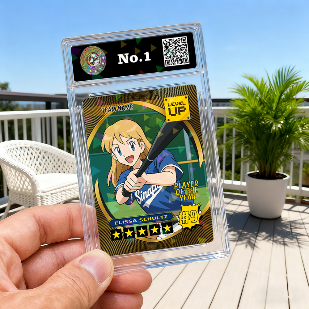 Custom Sports Trading Card Personalized Photo Portrait Card for Athletes and Fans - PhotoMoonLamp