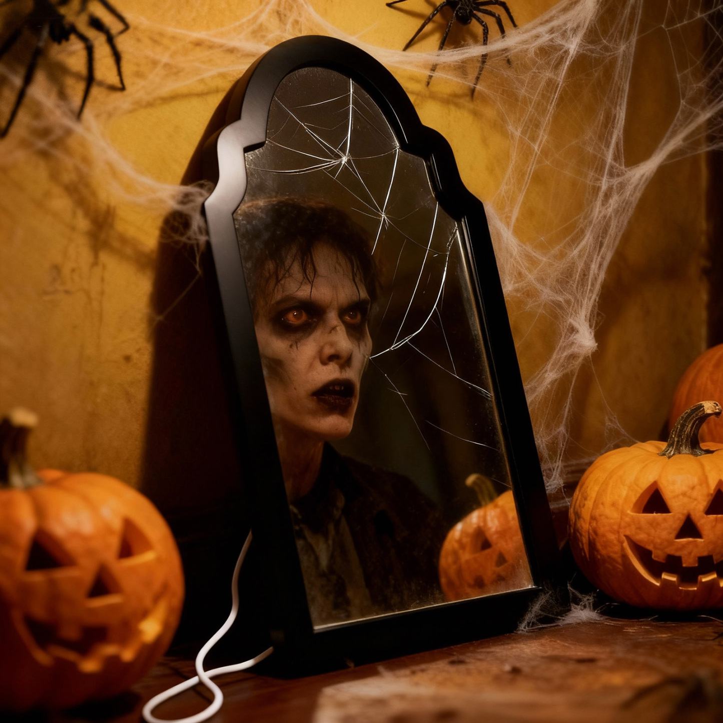 Custom Halloween Haunted Mirror Personalized Face Magic Mirror Gifts For Halloween