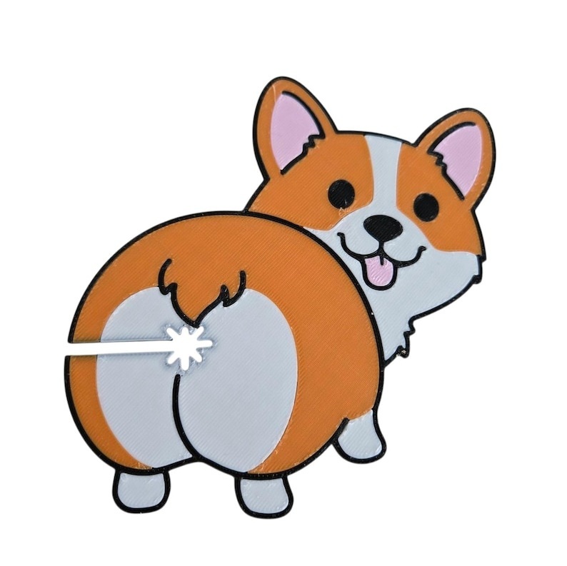 Funny Cat Butt Bread Clip: 3D Printed Reusable Bag Sealer