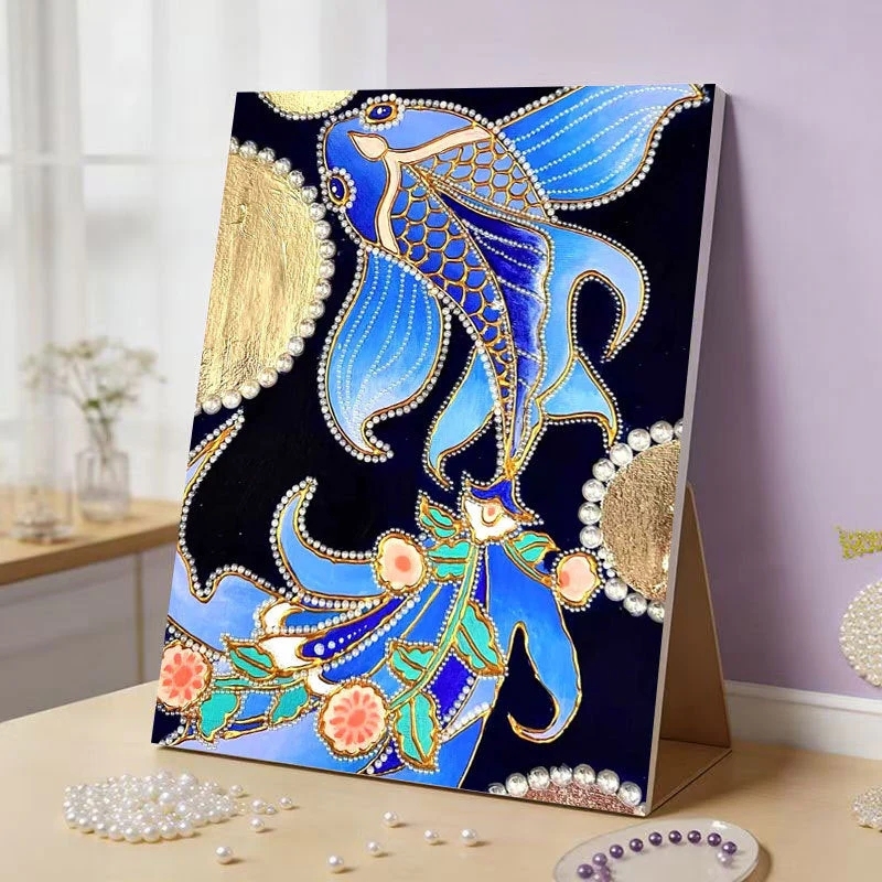 DIY Pearl Painting Kit with Beginner-Friendly Craft Set and Frame Elegant Beads Art Perfect Gift for Family for Friends for Yourself - PhotoMoonLamp