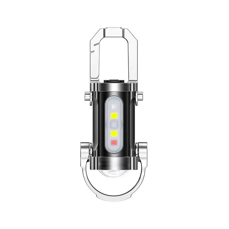 Portable Keychain Flashlight Outdoor Waterproof Multifunctional Ultra Small Mini Light