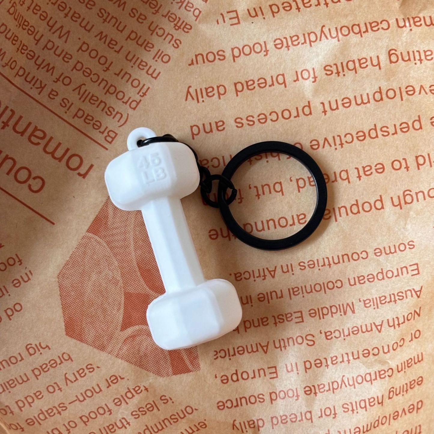 Dumbbell Keychain Accessories Equipment Pendant Metal Mini Backpack Keychain - soufeeluk