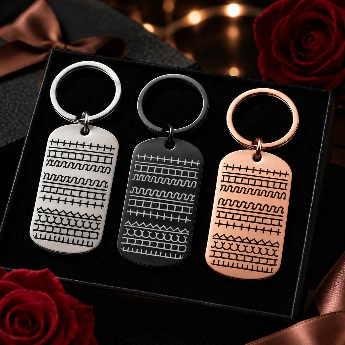 Stainless Steel Hidden Message KeychainGift for Christmas, Birthday or Graduation