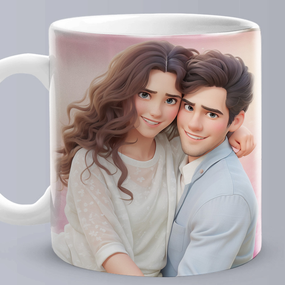 Custom Mug Cartoon Effection from Your Photo Gifts for Her - PhotoMoonLamp