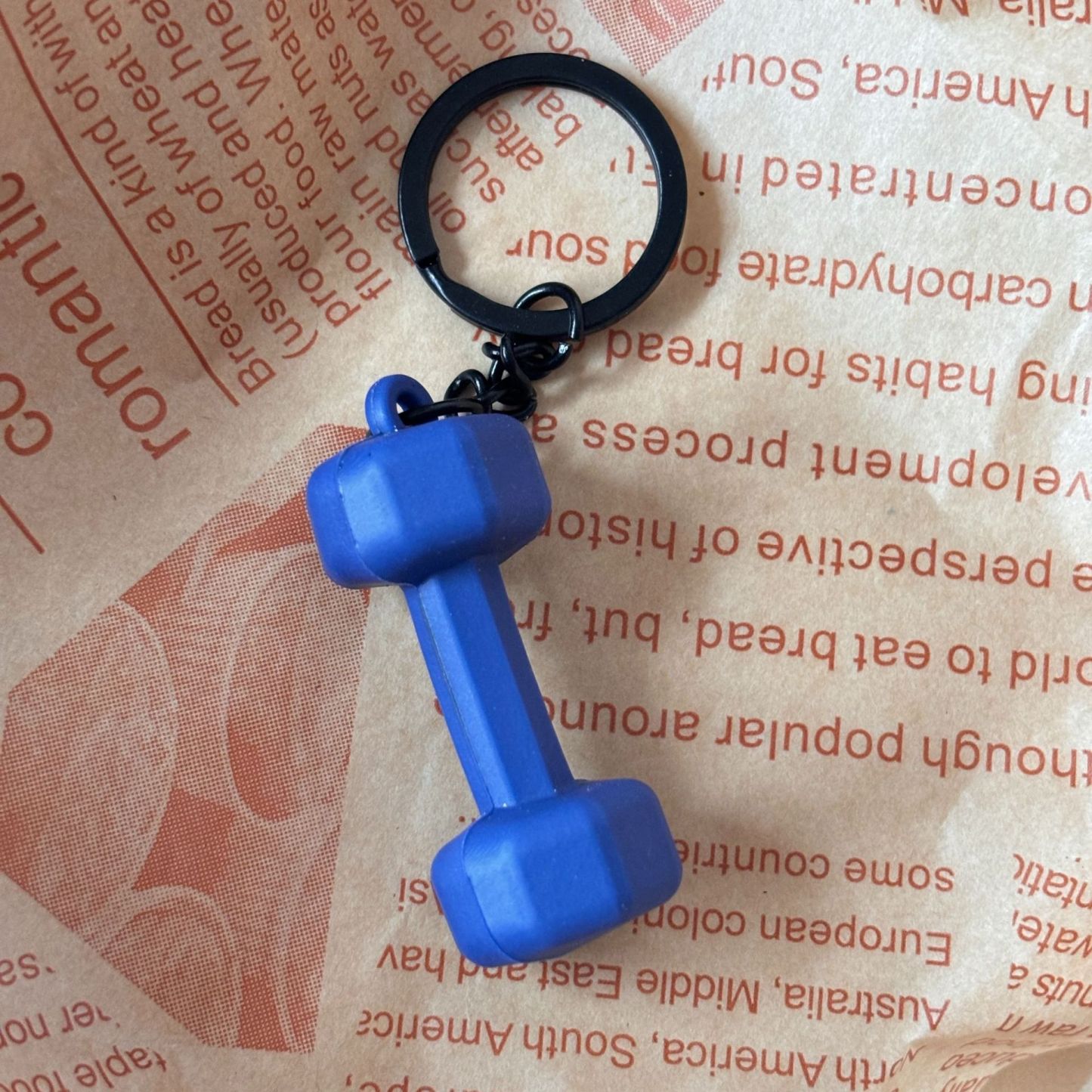 Dumbbell Keychain Accessories Equipment Pendant Metal Mini Backpack Keychain - soufeeluk