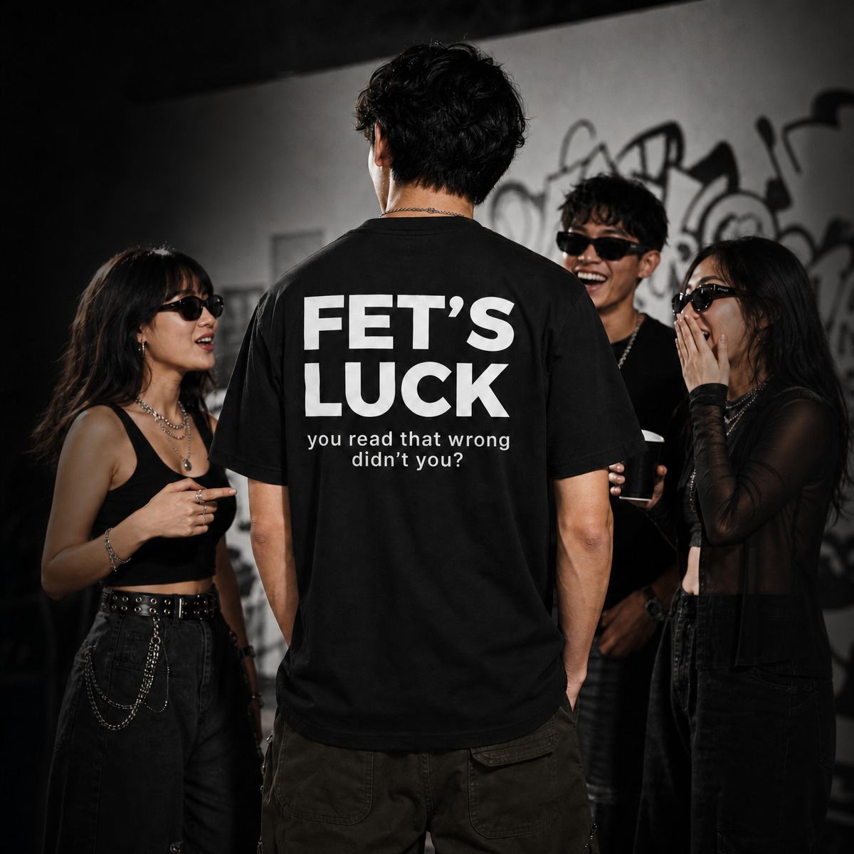 Let's Luck You Read That Wrong Fun Graphic T-shirts