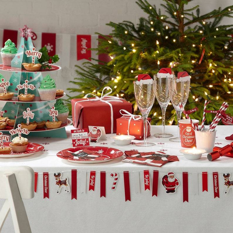 Christmas Hat Wine Glass Card Holiday and Christmas Decorations Red Wine Glass Card and Cup Card