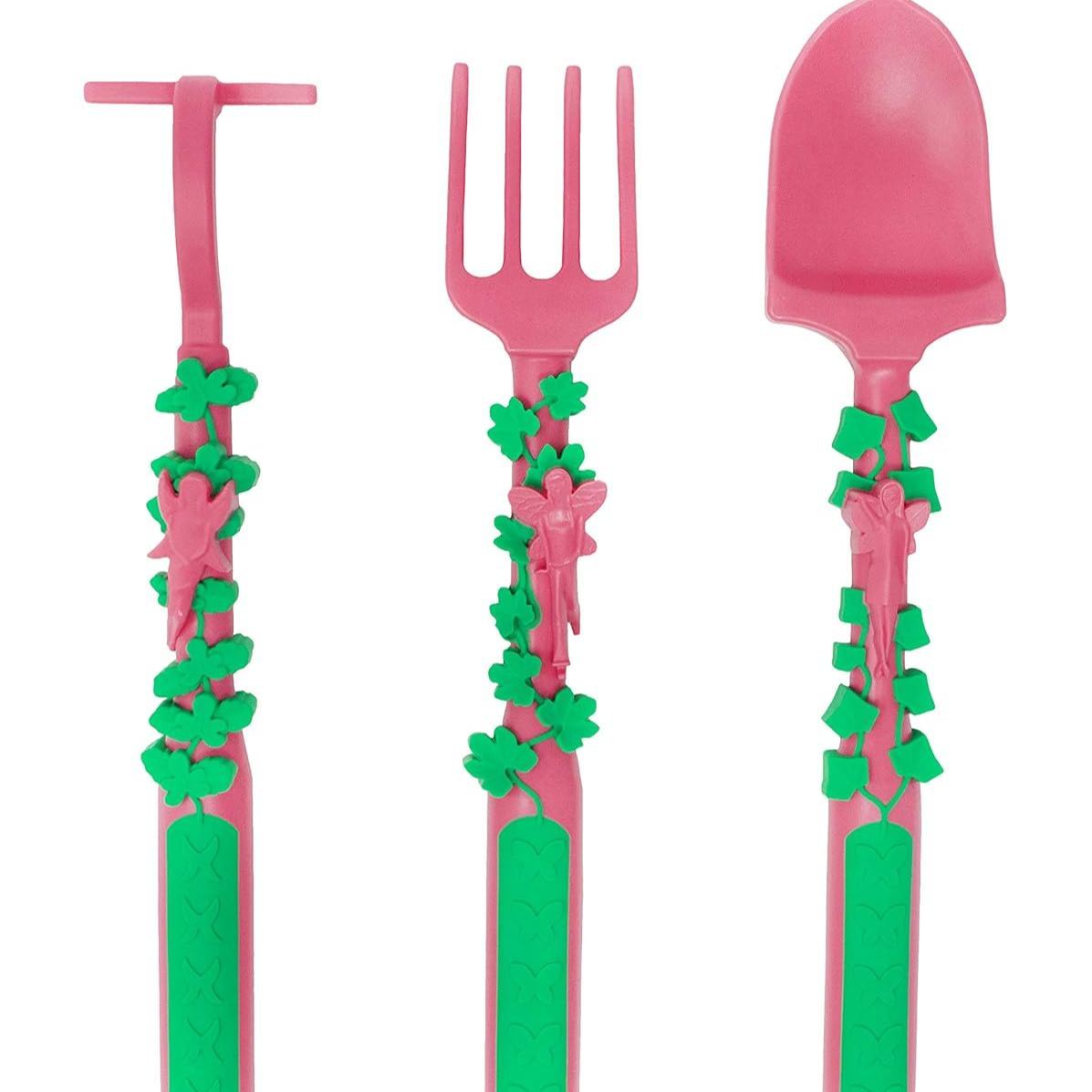 Constructive Eating Plate and Utensils Set Bulldozer Shovel Children's Tableware