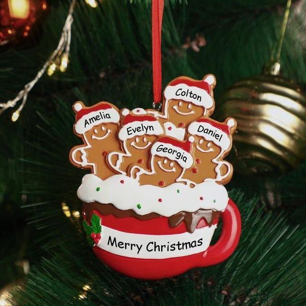 Personalized Gingerbread Christmas Ornament 2025, Custom Resin Family Ornament, Custom Christmas Gift,Personalized Xmas Gift,Christmas Decor
