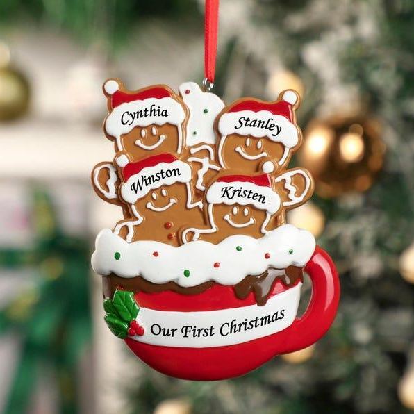 Personalized Gingerbread Christmas Ornament 2025, Custom Resin Family Ornament, Custom Christmas Gift,Personalized Xmas Gift,Christmas Decor