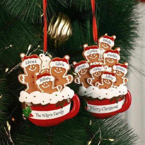 Personalized Gingerbread Christmas Ornament 2025, Custom Resin Family Ornament, Custom Christmas Gift,Personalized Xmas Gift,Christmas Decor