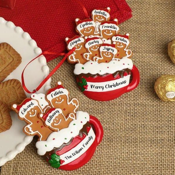 Personalized Gingerbread Christmas Ornament 2025, Custom Resin Family Ornament, Custom Christmas Gift,Personalized Xmas Gift,Christmas Decor