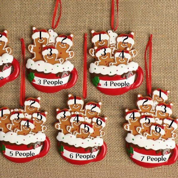 Personalized Gingerbread Christmas Ornament 2025, Custom Resin Family Ornament, Custom Christmas Gift,Personalized Xmas Gift,Christmas Decor