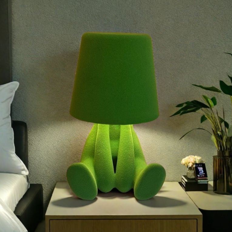 Thinker Statue Night Light Color Changing LED Table Lamp Touch Control Rechargeable Ambient Light DIY Decorative Lamp