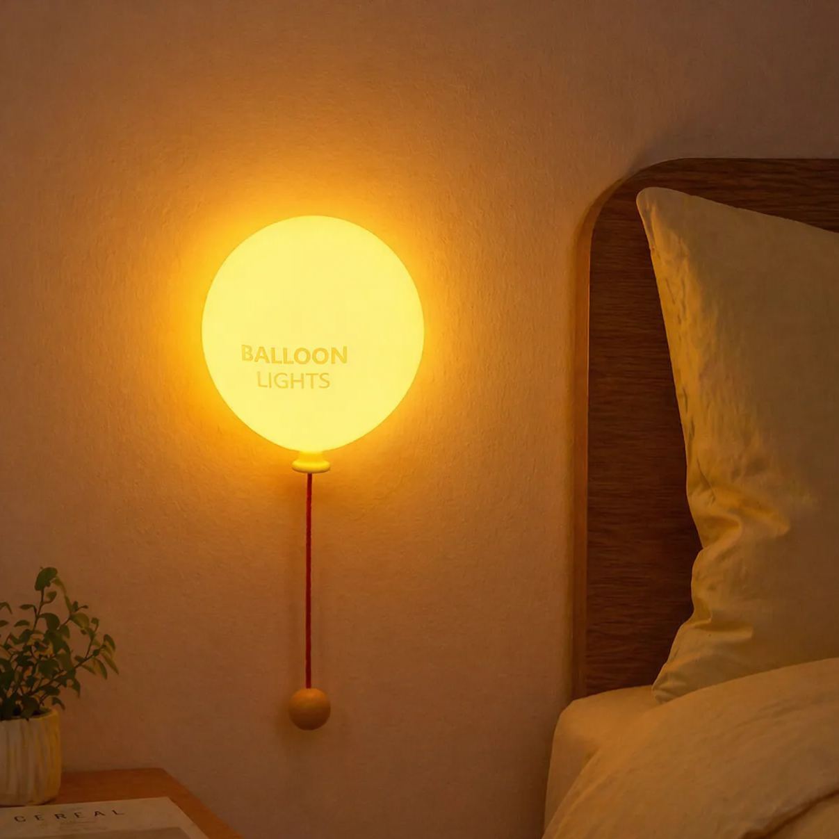 Personalized Balloon Night Light – Custom Name LED Lamp with Soft Glow, Rechargeable Kids & Gift Decor Mother's Day Funny Gift