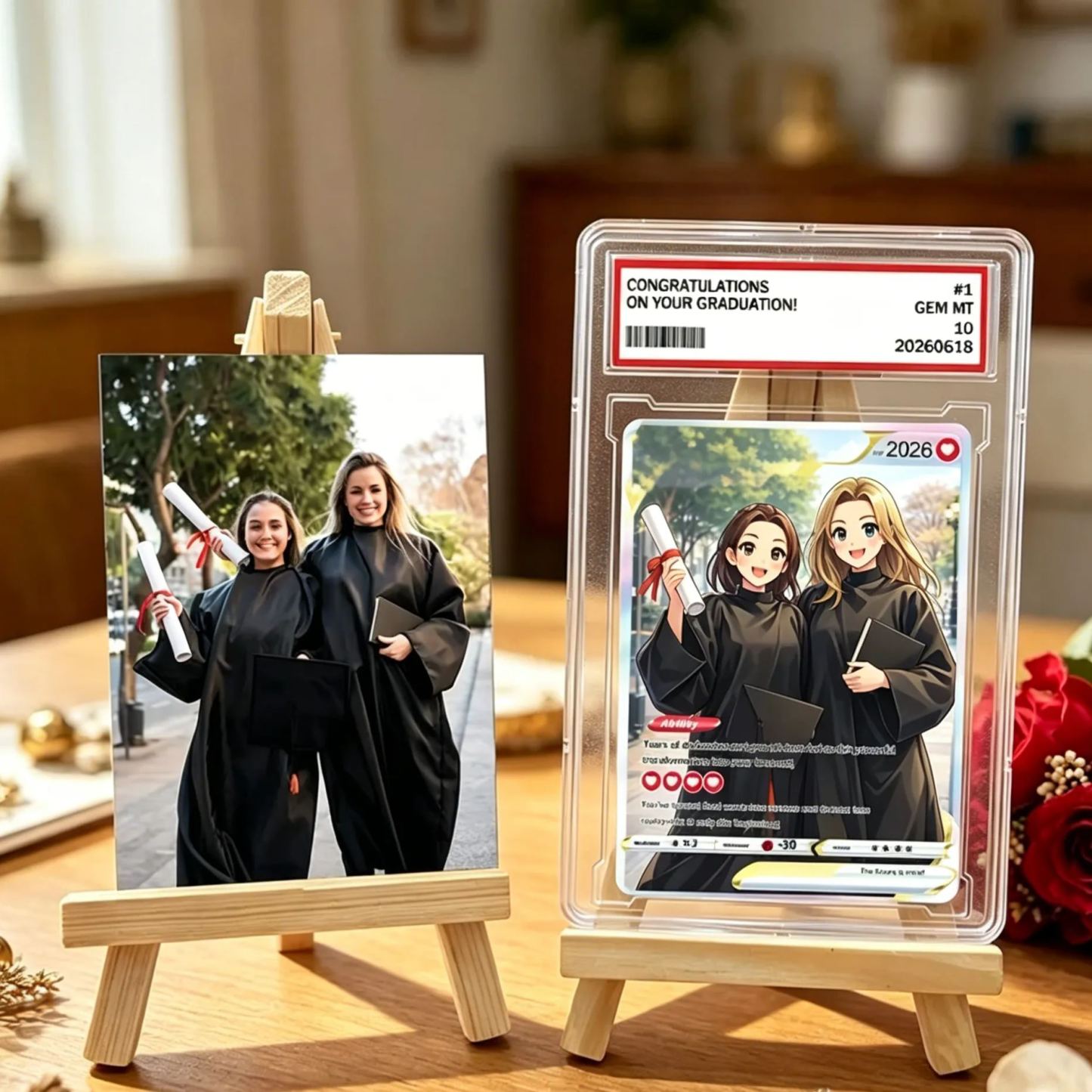 Personalized Photo Anime VMAX Card For Graduation Season