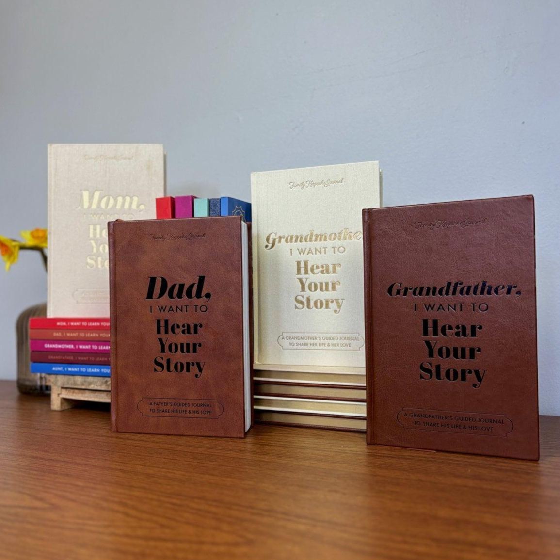 Dad's History Journal: Leather-Wrapped Hardcover with Gold Foil - A Gift for Your Dad