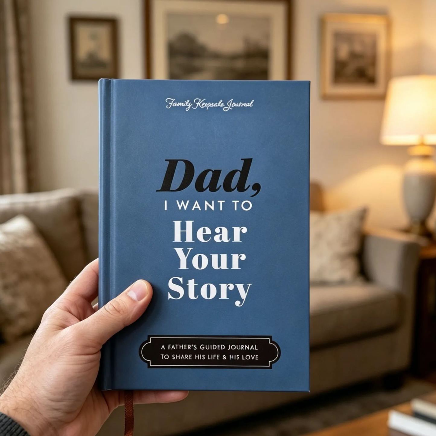 Dad's History Journal: Leather-Wrapped Hardcover with Gold Foil - A Gift for Your Dad