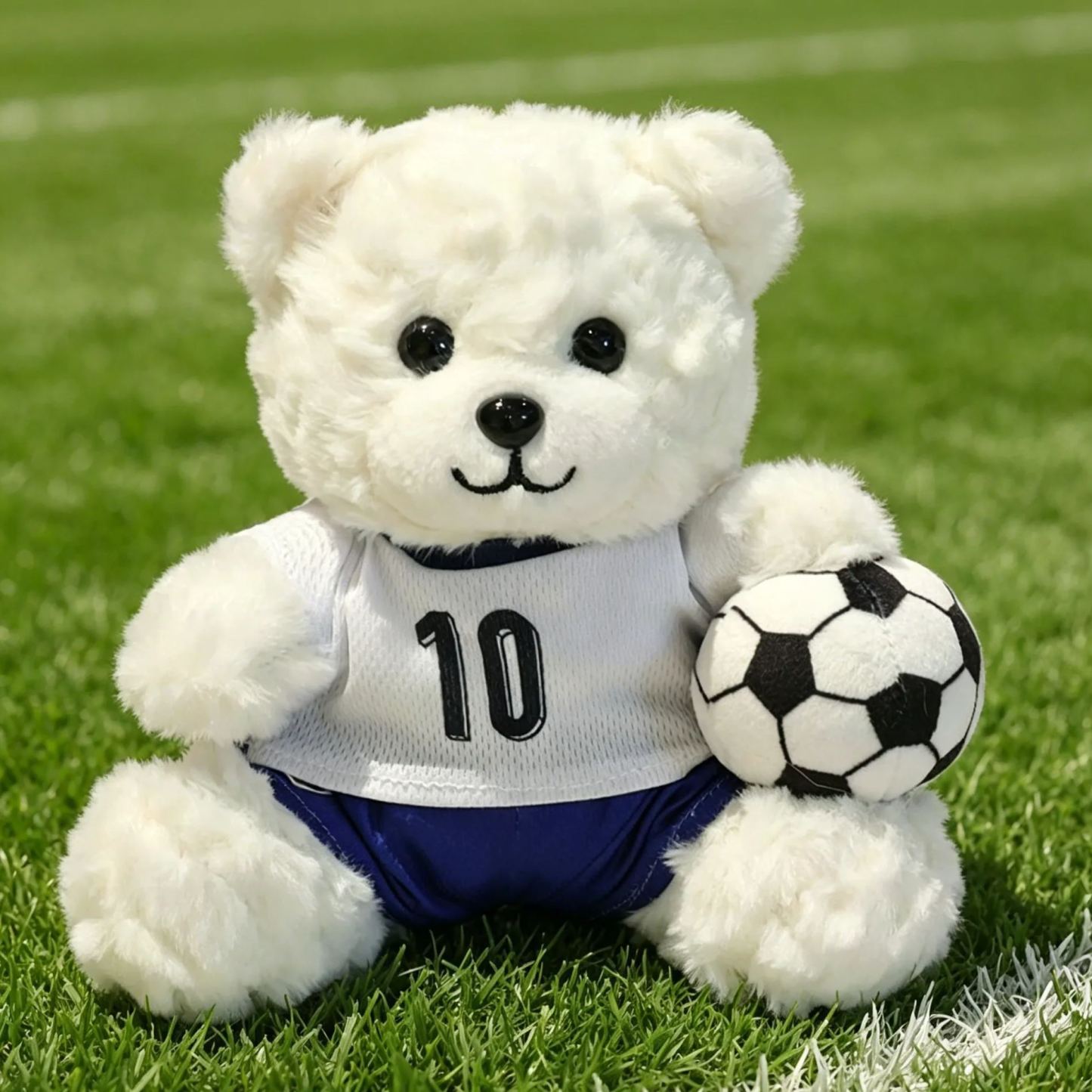 Personalized Football Bear Plush Doll Cute Soccer Team Teddy Bear Fan Souvenir Gift