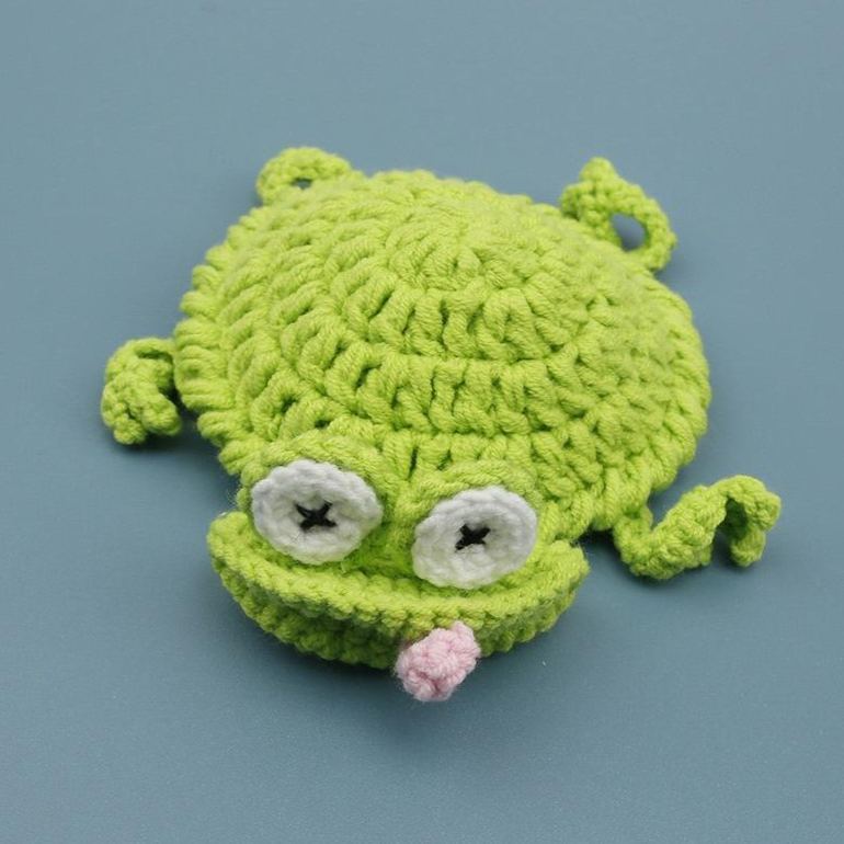 Cute Crochet Animal Coaster Handmade Knitted Squirrel Frog Lizard Cup Coaster Creative Cotton Drink Mat Desk Decor Gift