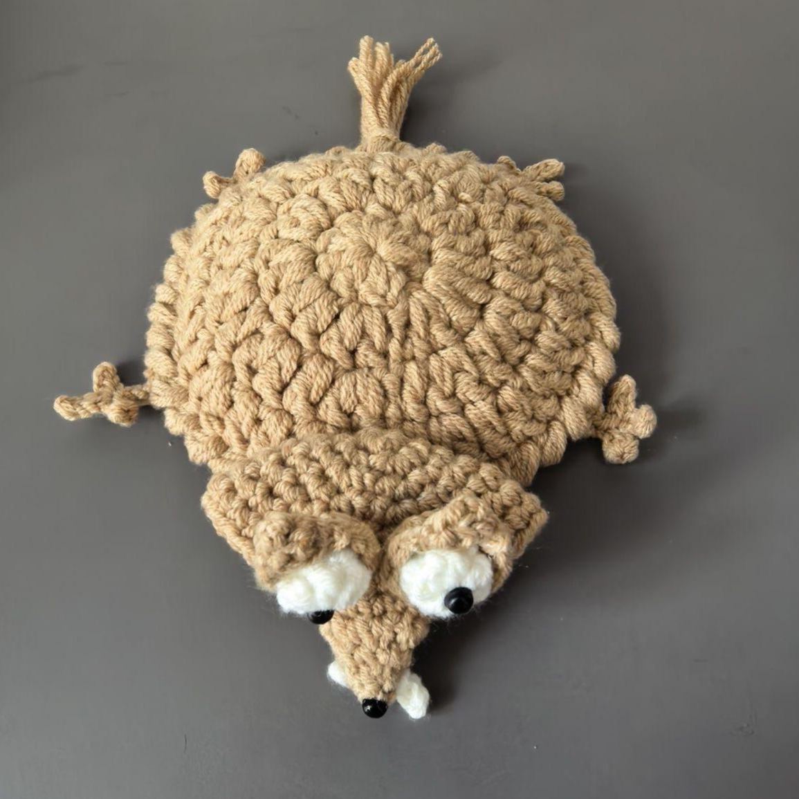 Cute Crochet Animal Coaster Handmade Knitted Squirrel Frog Lizard Cup Coaster Creative Cotton Drink Mat Desk Decor Gift