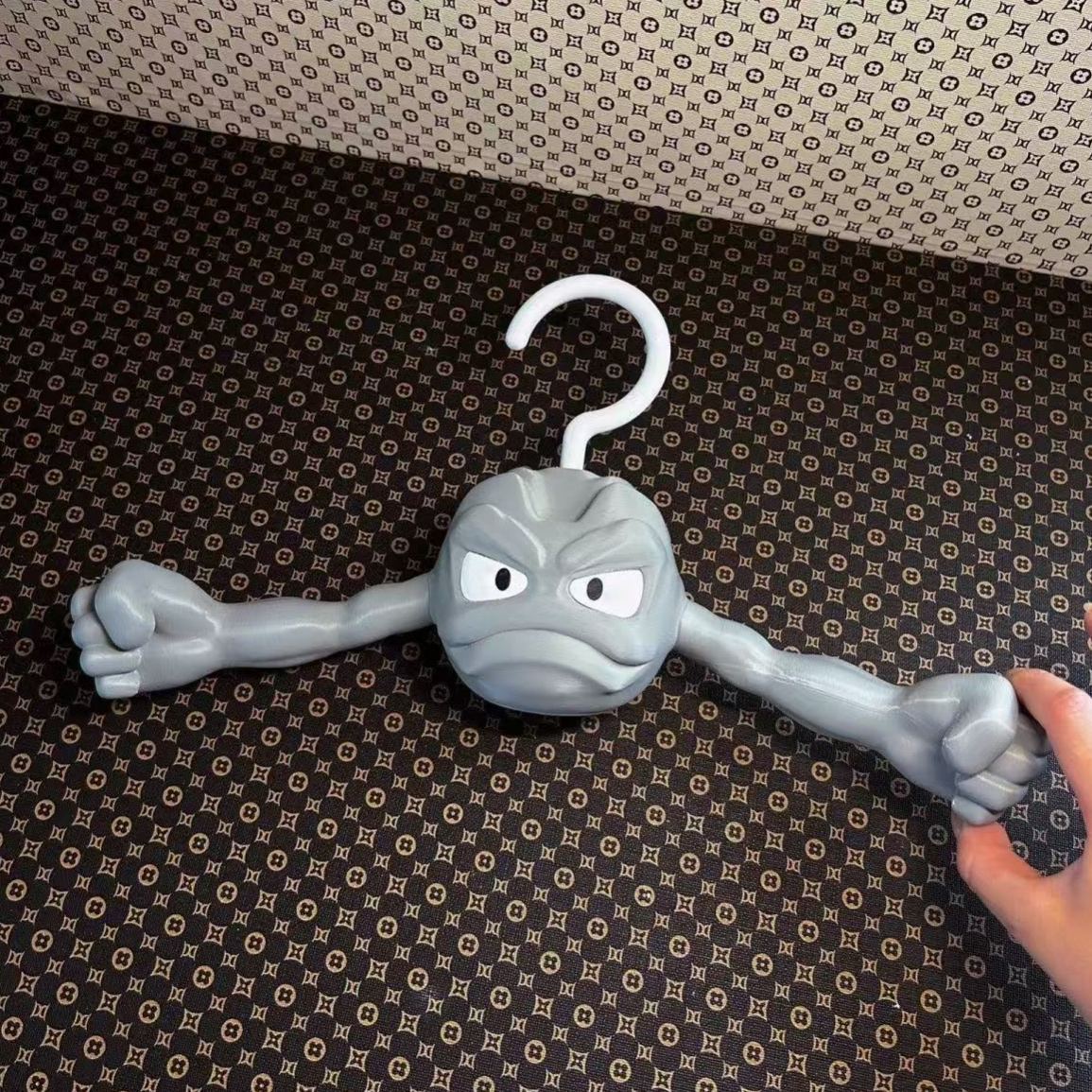 Funny Rock Monster Hanger, Creative 3D Printed Clothes Hanger, Unique Wall Hook Organizer, Geek Room Decor, Novelty Coat Rack Gift