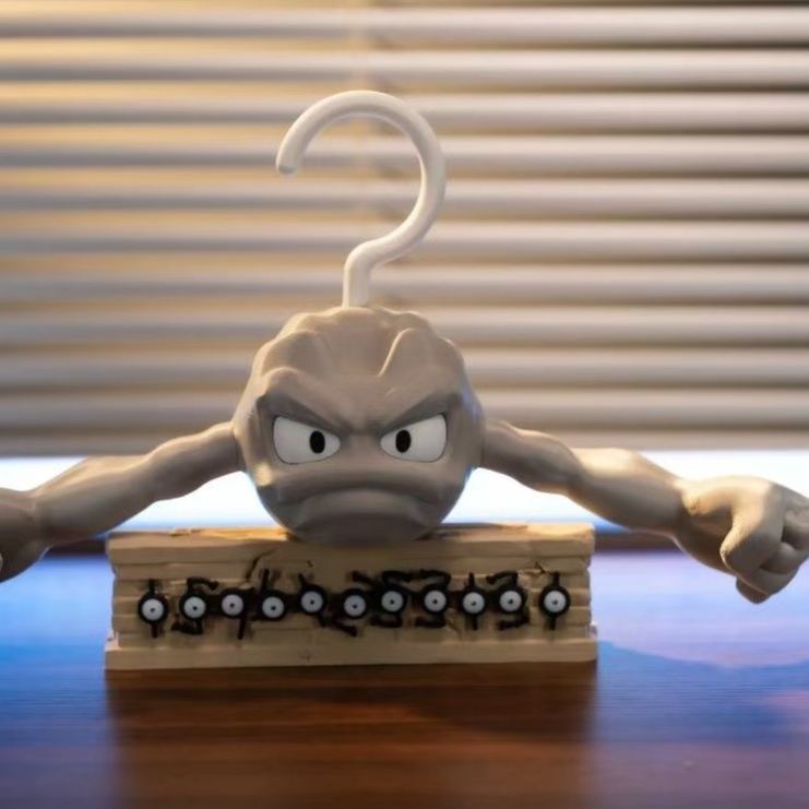 Funny Rock Monster Hanger, Creative 3D Printed Clothes Hanger, Unique Wall Hook Organizer, Geek Room Decor, Novelty Coat Rack Gift