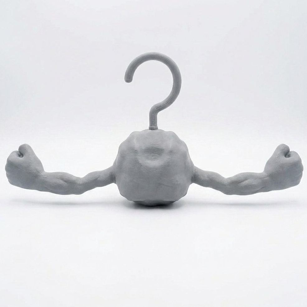 Funny Rock Monster Hanger, Creative 3D Printed Clothes Hanger, Unique Wall Hook Organizer, Geek Room Decor, Novelty Coat Rack Gift