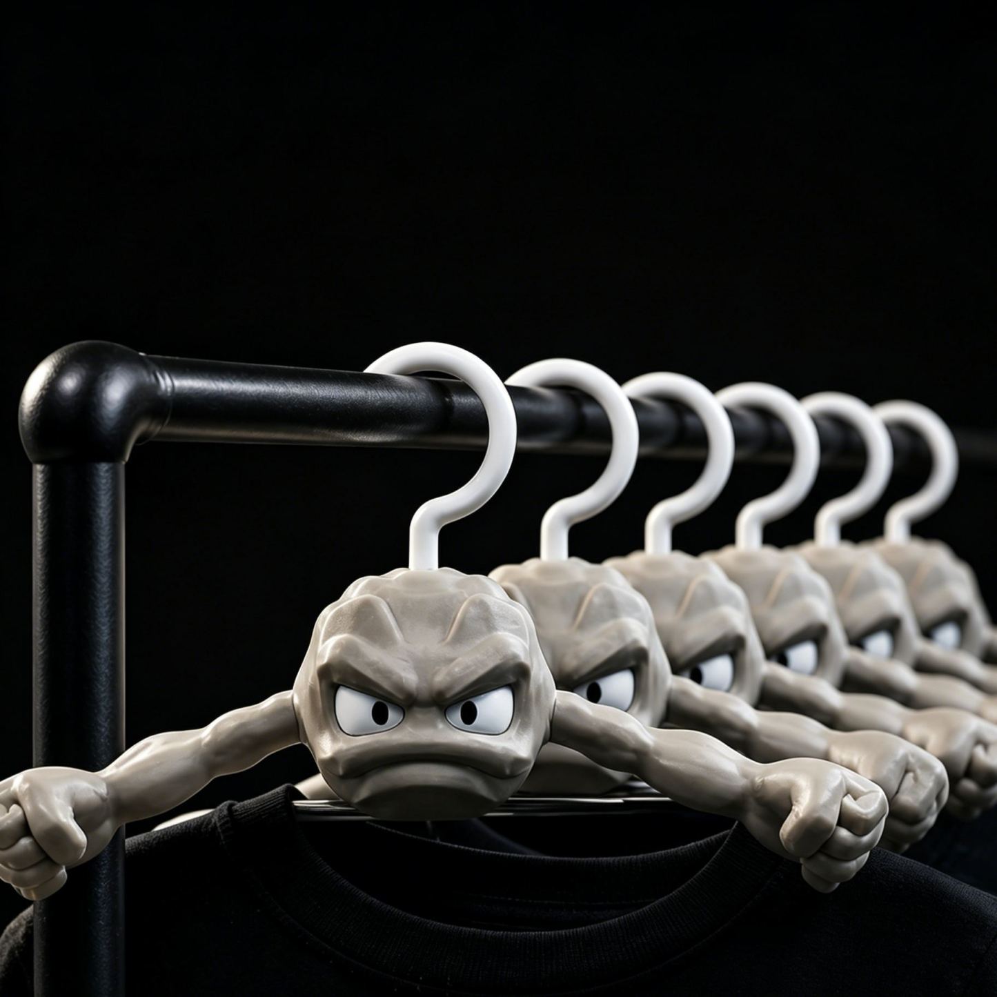 Funny Rock Monster Hanger, Creative 3D Printed Clothes Hanger, Unique Wall Hook Organizer, Geek Room Decor, Novelty Coat Rack Gift