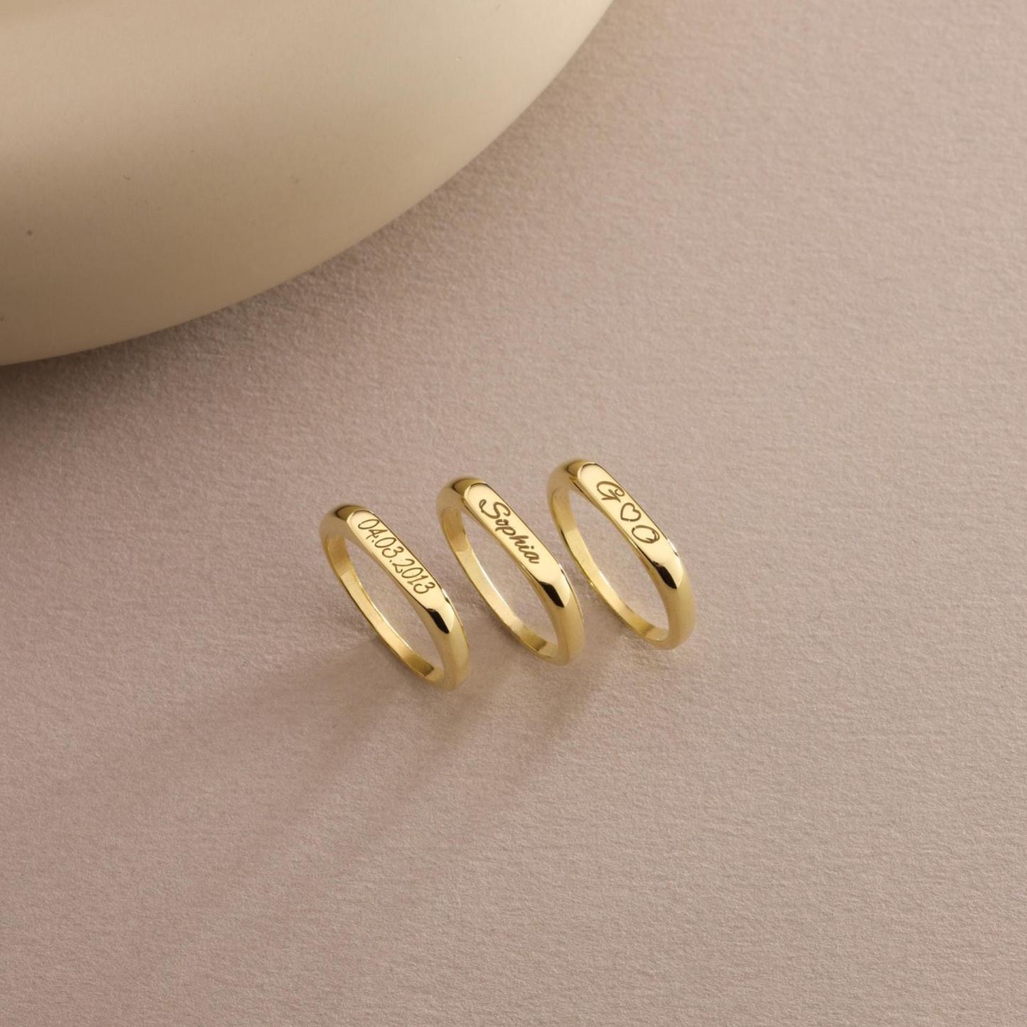 Personalized Custom Name Ring, Dainty Name Ring, Engraved Ring, Name Jewelry, Name Ring, Ring for Women, Gift For Her