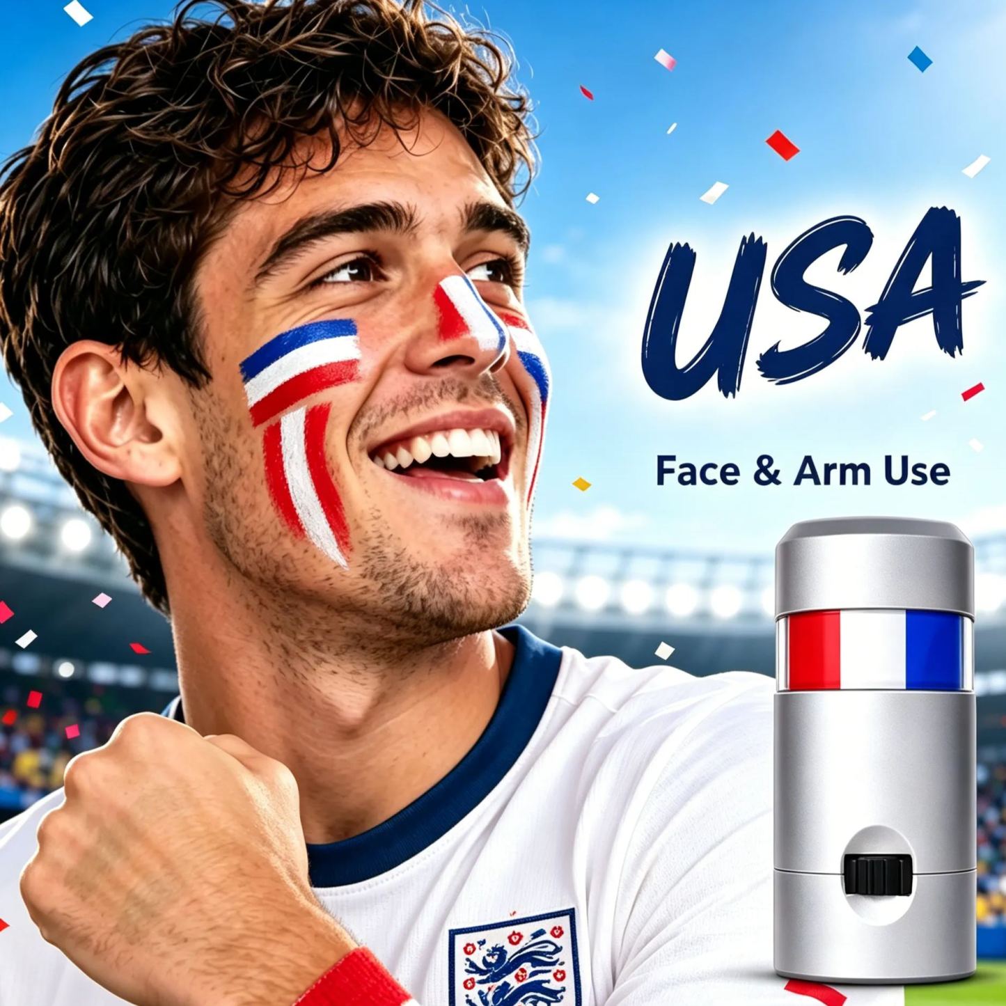 Football Fan Paint Sticks, Face Body Paint, Soccer Party Supplies Game Day Celebrations & Sports Events - PhotoMoonLamp